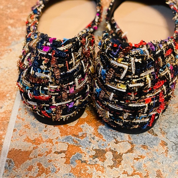 💕NWOB! Gorgeous & Colorful Plaid D’Orsay Style Wool Flats! - Picture 7 of 13